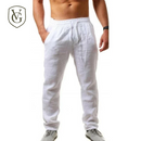 Men's Cotton and Linen Pants | Straight Cut and Natural Breathability | Casual Essence for Autumn