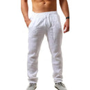 Men's Cotton and Linen Pants | Straight Cut and Natural Breathability | Casual Essence for Autumn