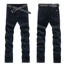 Calça Masculina de Veludo Cotelê | Corte Slim, Alta Elasticidade – Estilo Clássico Outono