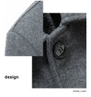 Casaco Masculino de Lã | Forro Fleece, Corte Slim, Espessura Elevada – Outono/Inverno