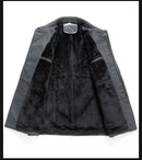 Casaco Masculino de Lã | Forro Fleece, Corte Slim, Espessura Elevada – Outono/Inverno