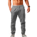 Men's Cotton and Linen Pants | Straight Cut and Natural Breathability | Casual Essence for Autumn