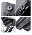 Calça Masculina Casual com Cintura Elástica — Estilo Coreano, Corte Reto e Cores Sóbrias