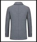 Casaco Masculino de Lã | Forro Fleece, Corte Slim, Espessura Elevada – Outono/Inverno