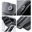 Calça Masculina Casual com Cintura Elástica — Estilo Coreano, Corte Reto e Cores Sóbrias