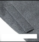 Casaco Masculino de Lã | Forro Fleece, Corte Slim, Espessura Elevada – Outono/Inverno