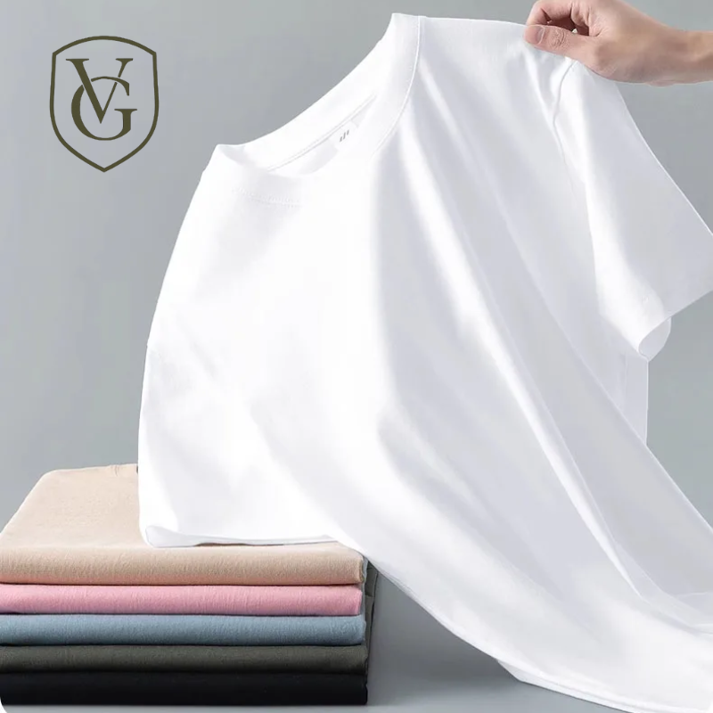Camiseta Unissex em Algodão Puro – Modelagem Solta, Gola Redonda e Estrutura Densa em Branco Sólido