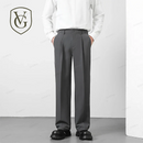 Calça Masculina Casual com Cintura Elástica — Estilo Coreano, Corte Reto e Cores Sóbrias