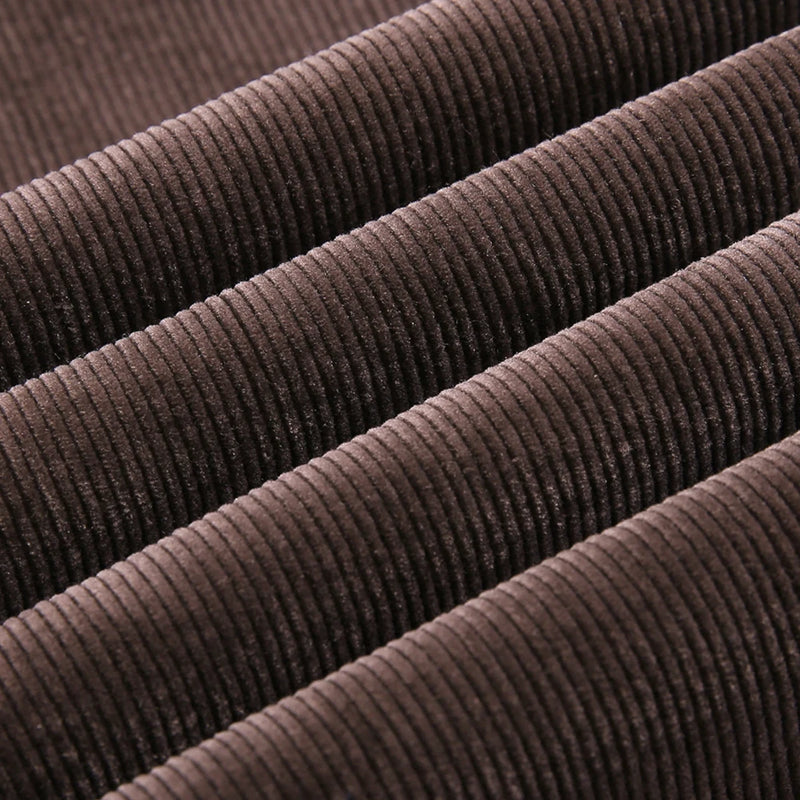 Calça Masculina de Veludo Cotelê | Corte Slim, Alta Elasticidade – Estilo Clássico Outono