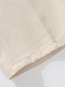 Calça Masculina Business Casual 8XL — Corte Reto em Poliéster Leve, Modelagem Solta e Cós Elástico