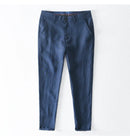 Calça Masculina em Linho Puro | Corte Reto de Cintura Média | Estilo Japonês com Essência Casual e Atemporal