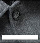 Casaco Masculino de Lã | Forro Fleece, Corte Slim, Espessura Elevada – Outono/Inverno