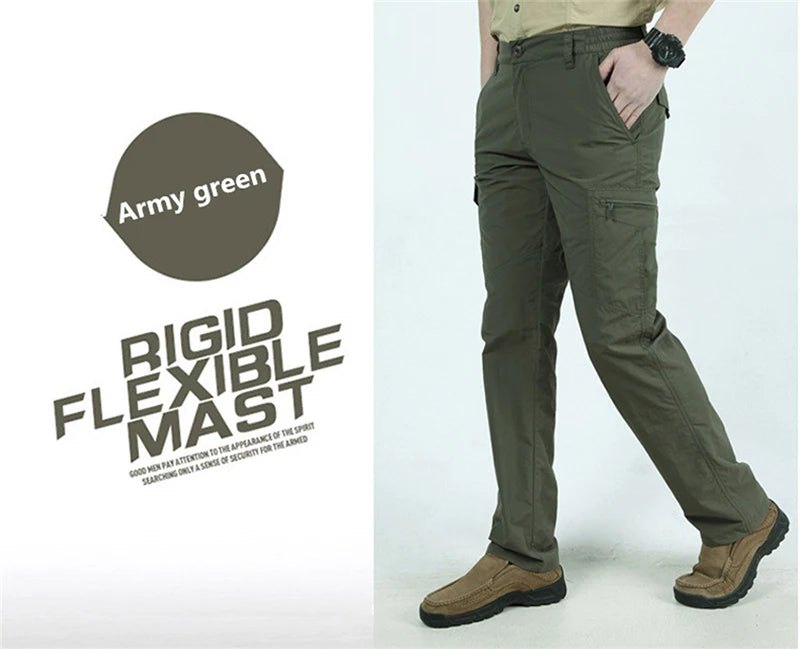 Calça Masculina Tática Cargo | Impermeável, Multibolsos, Alta Resistência – Uso Outdoor e Urbano