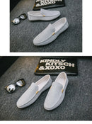 Mocassim Masculino em Lona – Conforto Atemporal e Linha Impecável