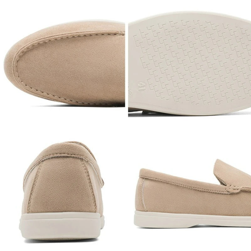 Mocassim Masculino em Camurça – Elegância Clássica e Conforto Atemporal