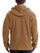 Casaco Masculino Tático com Fleece Interno | Capuz, Abertura Total, Multibolsos – Performance Térmica para Climas Frios