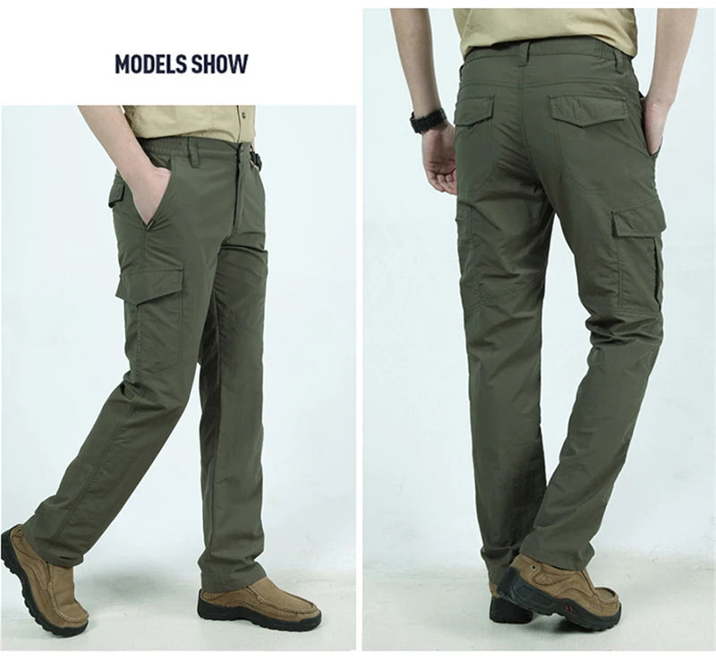 Calça Masculina Tática Cargo | Impermeável, Multibolsos, Alta Resistência – Uso Outdoor e Urbano