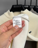 Pulôver Masculino de Inverno com Zíper Frontal — Malha Espessa, Bordado Fino e Acabamento Premium