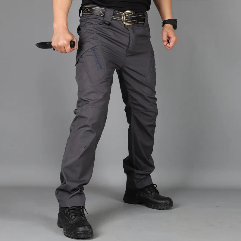 Calça Masculina Tática Cargo | Impermeável, Multibolsos, Alta Resistência – Uso Outdoor e Urbano