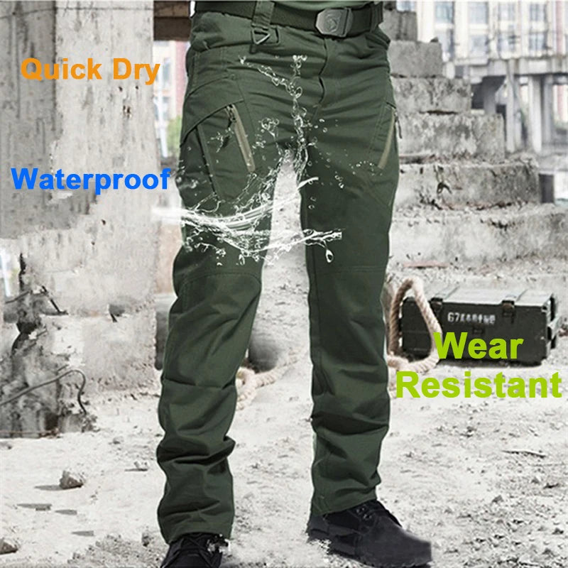 Calça Masculina Tática Cargo | Impermeável, Multibolsos, Alta Resistência – Uso Outdoor e Urbano