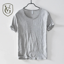 Camiseta Masculina Slim Fit em Algodão Puro — Edição Monocromática com Acabamento Raw Edge e Linha Essencial